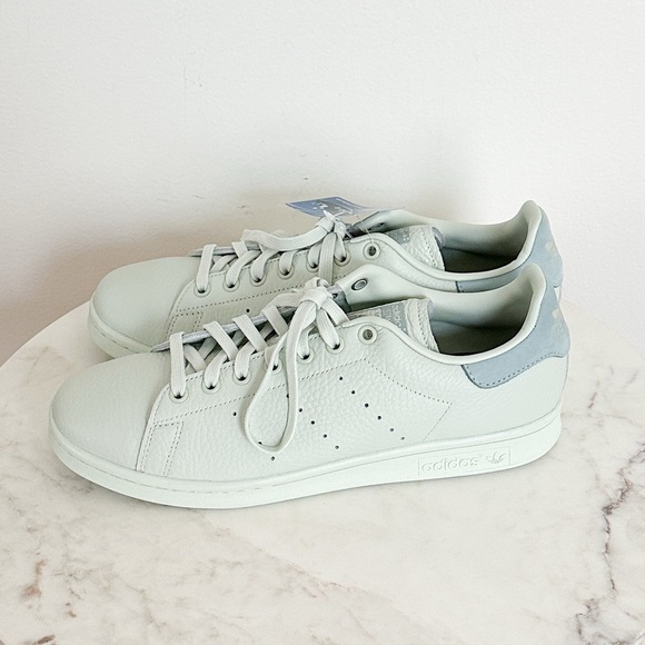 Adidas Stan Smith Pharrell Linen Pastel Green Leather 2017 Release Mens 9.5 NWT - Picture 4 of 8
